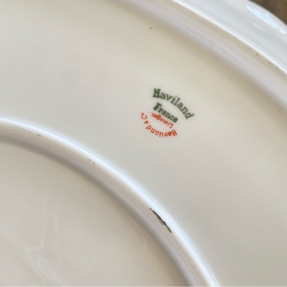 Vtg Haviland France Limoges Schleiger 57 Floral Oval Platter Serving Dish c1931 - Picture 8 of 8